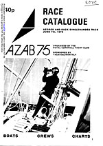AZAB 1975 Race Catalogue